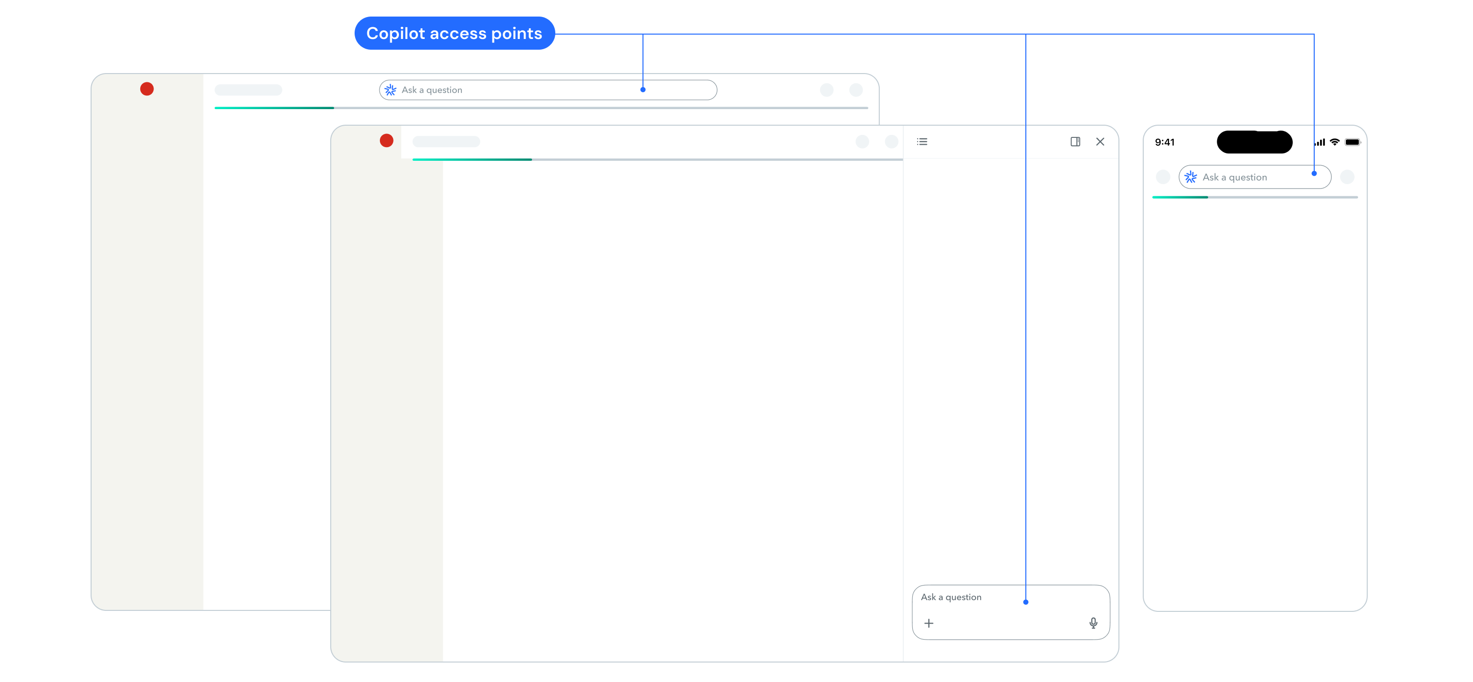 After: unified Copilot access points across TurboTax