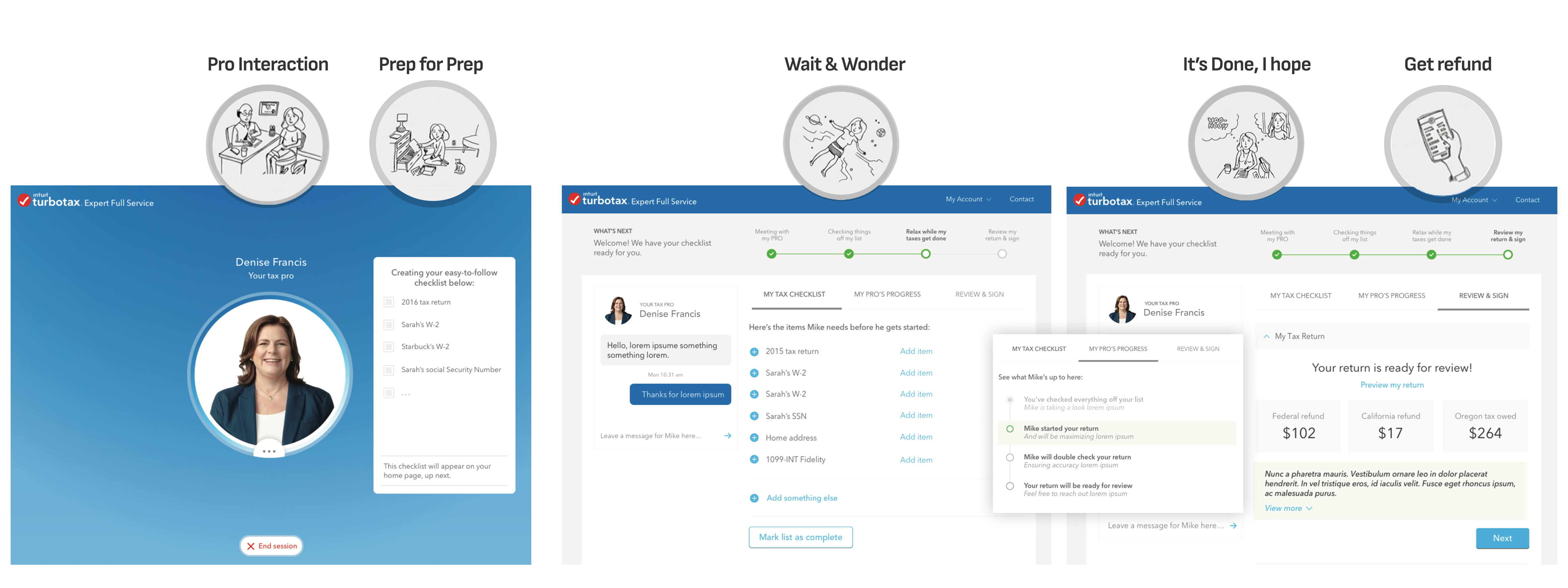 TurboTax Live Full Service Moments